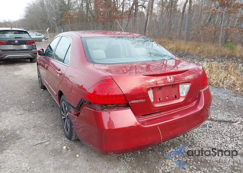 2007 Honda Accord 2.4 Ex из США, поврежденный, VIN 1HGCM56767A207520
